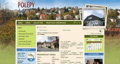 Desktop Screenshot of obecpolepy.cz